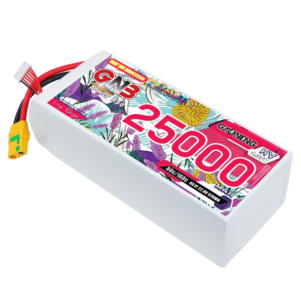 GAONENG GNB 6S 22.8V 25000mAh 80C HV LiPo Battery Aircraft Plane Drone