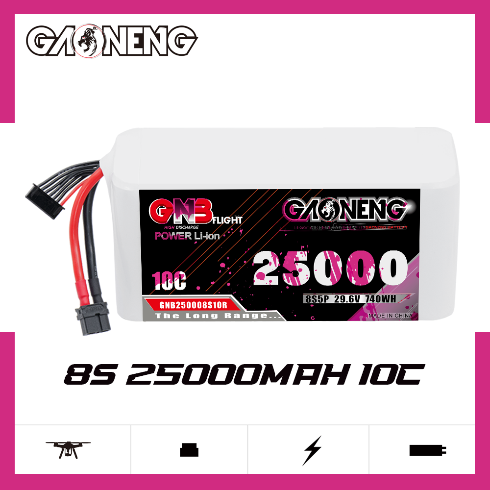 GAONENG GNB 8S 29.6V 25000mah 10C XT60 Li-ion Battery 