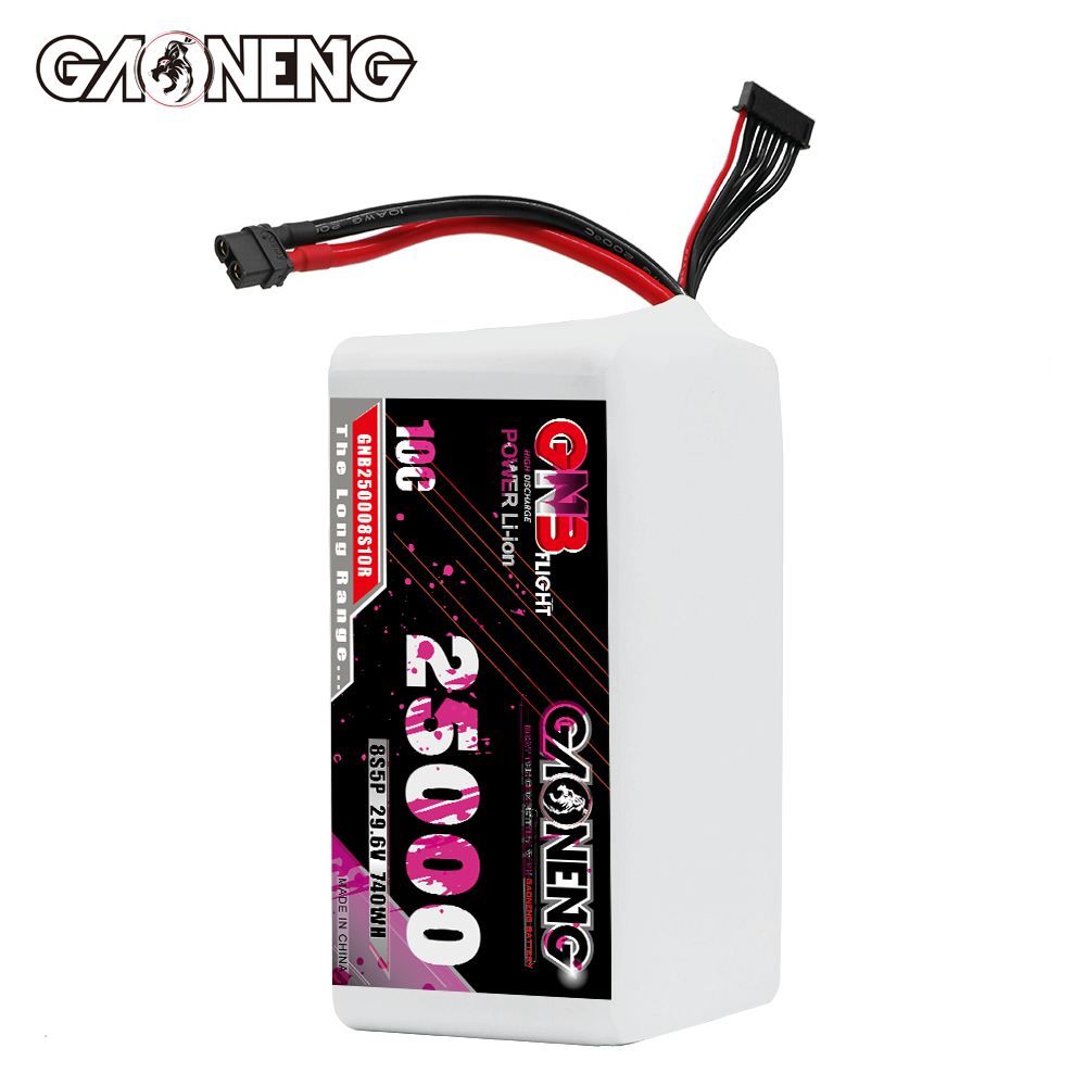 GAONENG GNB 8S 29.6V 25000mah 10C XT60 Li-ion Battery 