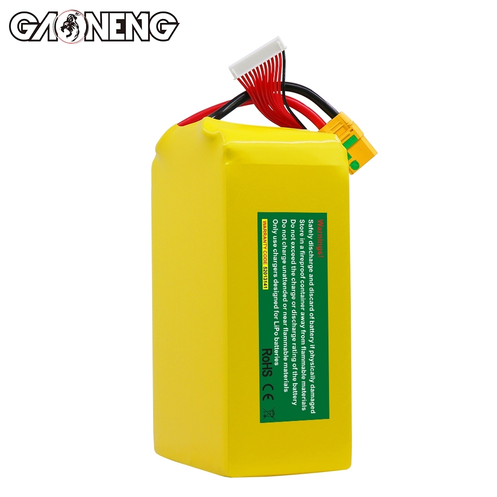GAONENG GNB 26000mah 12S 44.4V 5C XT90S Semi Solid State Li-ion Battery 350WH/kg