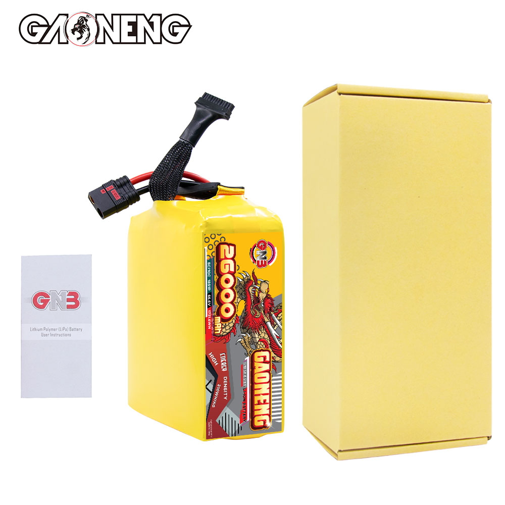 GAONENG GNB 26000mah 18S 66.6V 5C QS8 Semi Solid State Li-ion Battery 310WH/kg