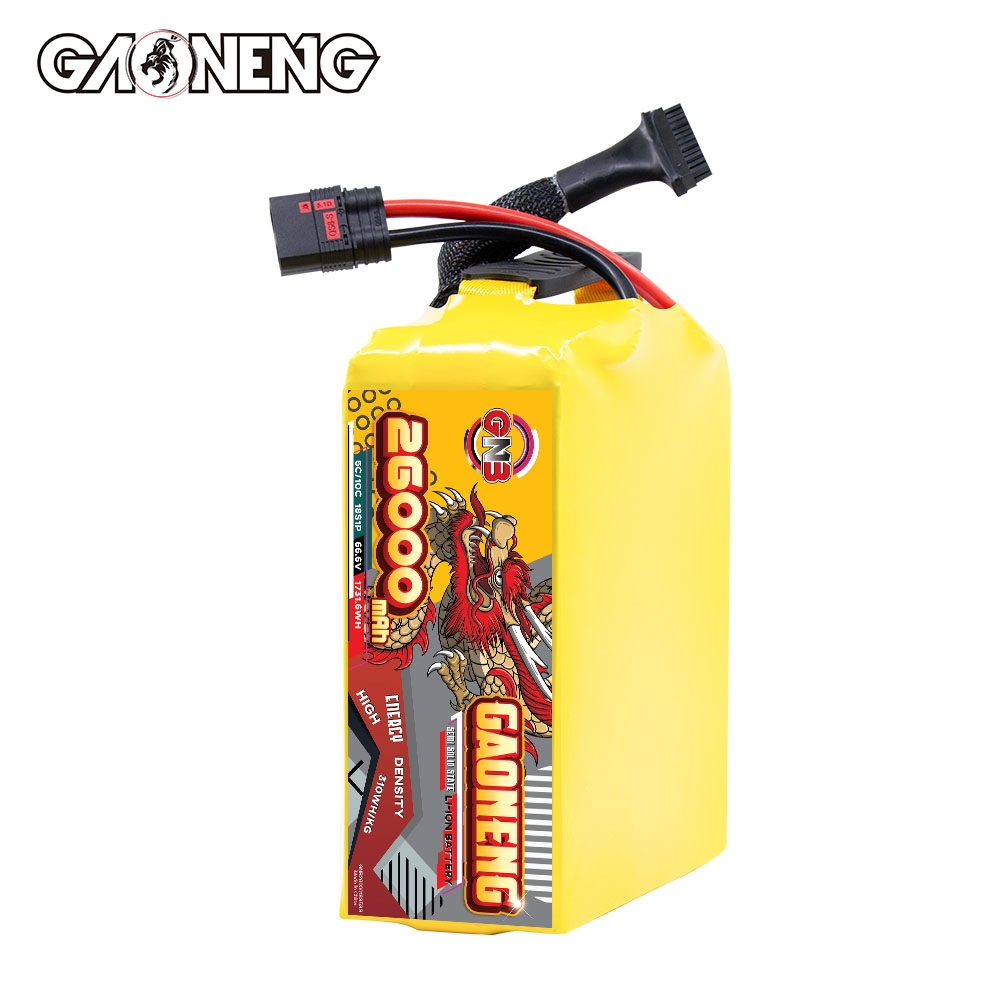 GAONENG GNB 26000mah 18S 66.6V 5C QS8 Semi Solid State Li-ion Battery 310WH/kg
