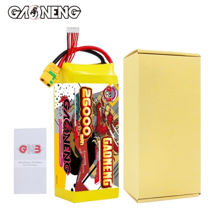 GAONENG GNB 26000mah 6S 22.2V 5C XT90S Semi Solid State Li-ion Battery 350WH/kg