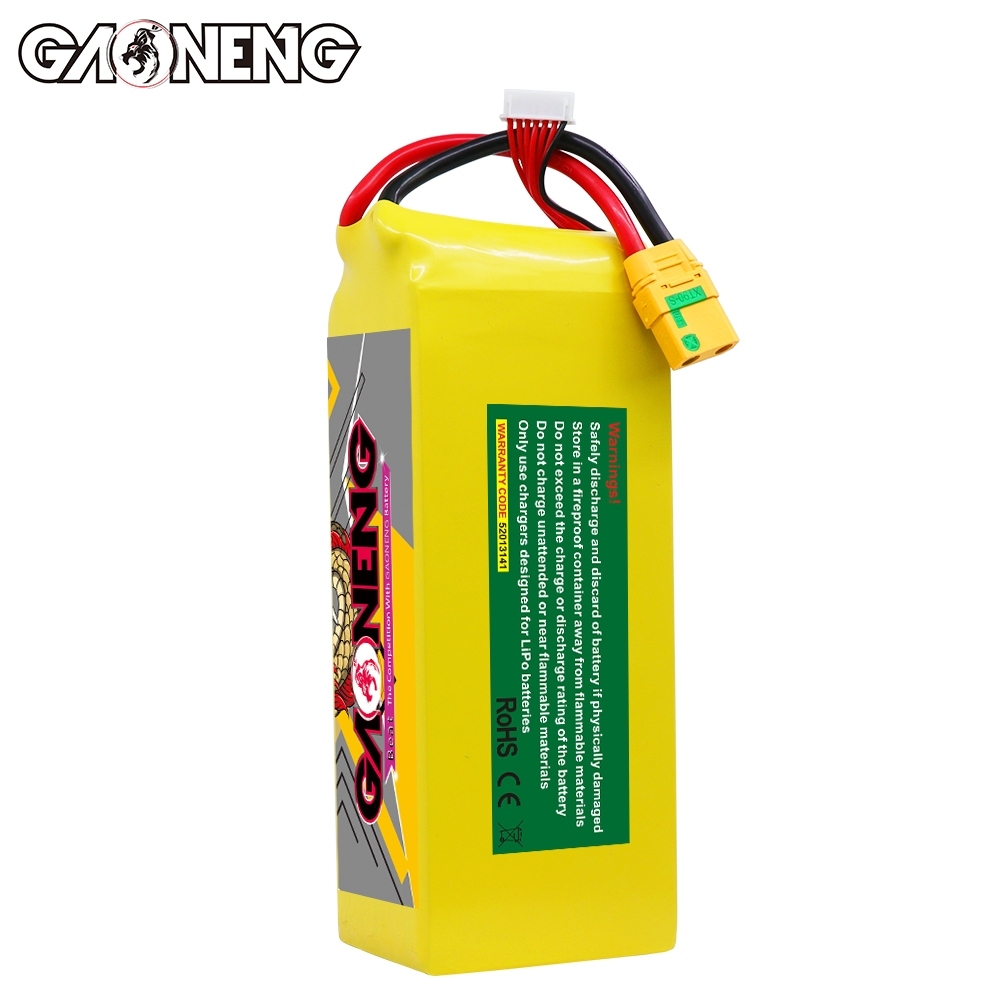 GAONENG GNB 26000mah 6S 22.2V 5C XT90S Semi Solid State Li-ion Battery 350WH/kg