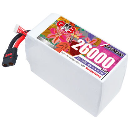 GAONENG GNB 6S2P 22.2V 26000mAh 70C RC LiPo Battery QS8