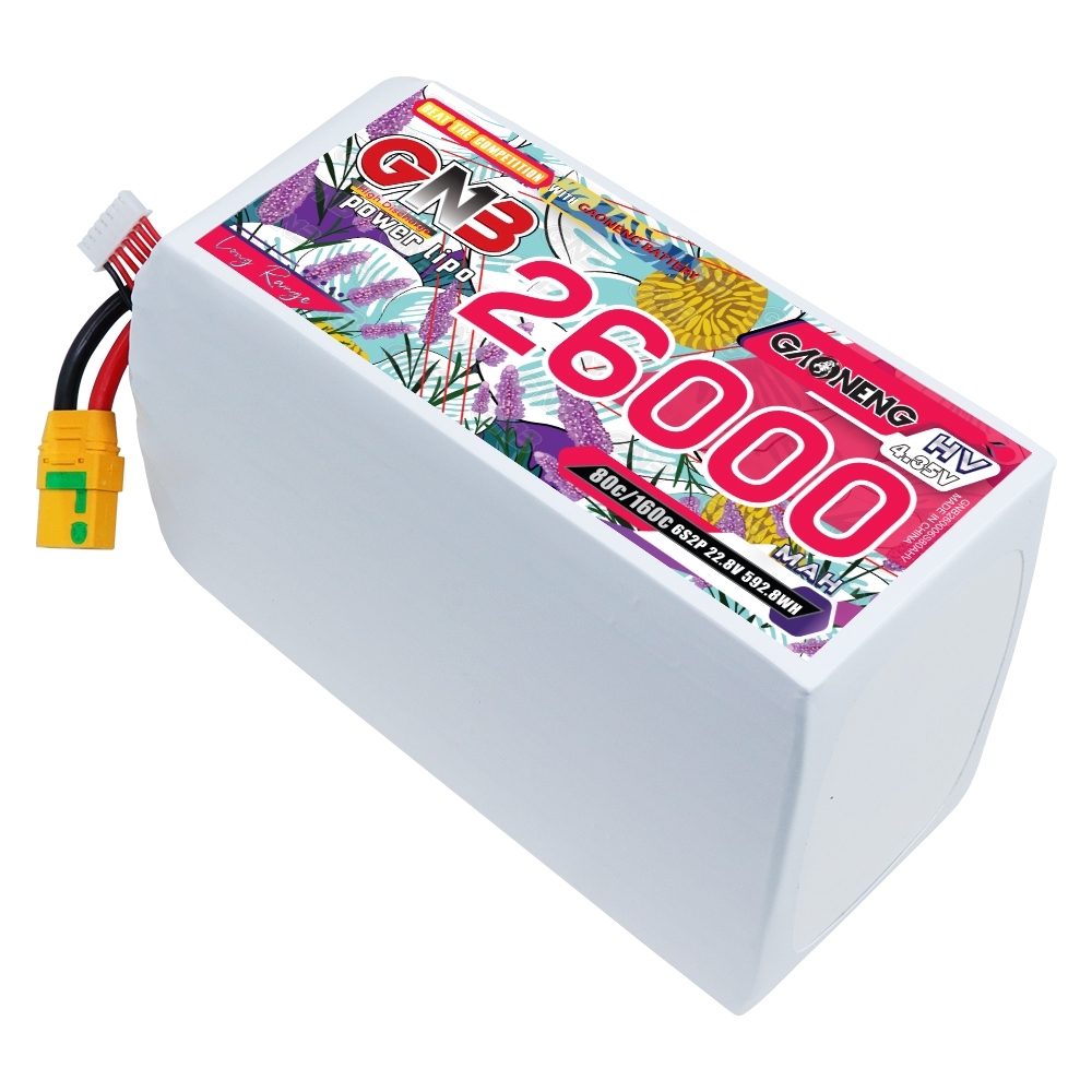 GAONENG GNB 6S 22.8V 26000mAh 80C HV LiPo Battery Aircraft Plane Drone