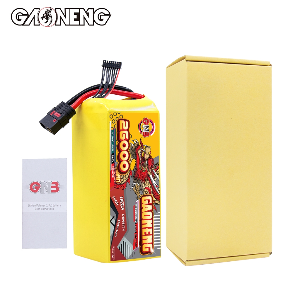 GAONENG GNB 26000mah 8S 29.6V 5C QS8 Semi Solid State Li-ion Battery 310WH/kg