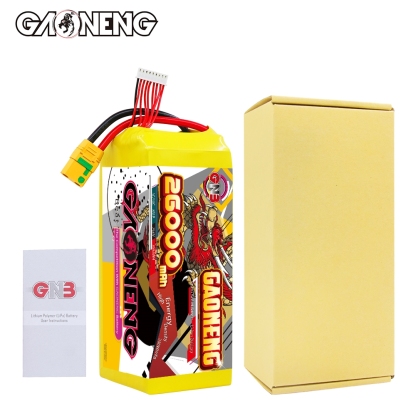 GAONENG GNB 26000mah 8S 29.6V 5C XT90S Semi Solid State Li-ion Battery 350WH/kg