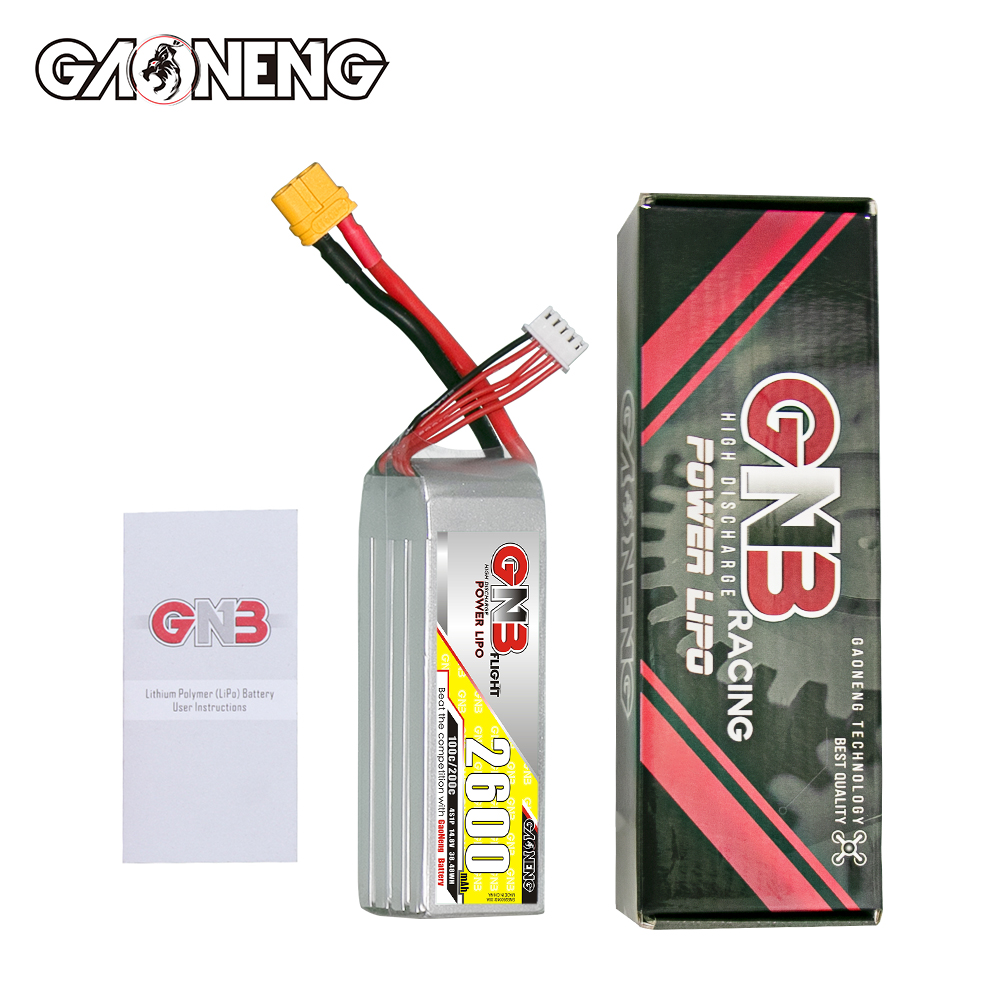 GAONENG GNB 4S 14.8V 2600mAh 100C XT60 LiPo Battery