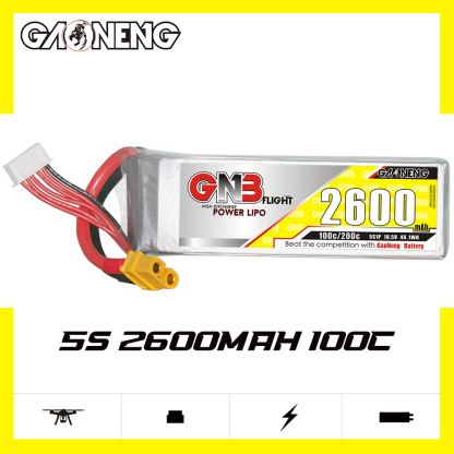 GAONENG GNB 5S 18.5V 2600mAh 100C XT60 LiPo Battery