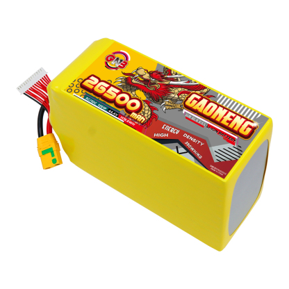 GAONENG GNB 26500mah 12S 44.4V 5C XT90S Semi Solid State Li-ion Battery 350WH/kg