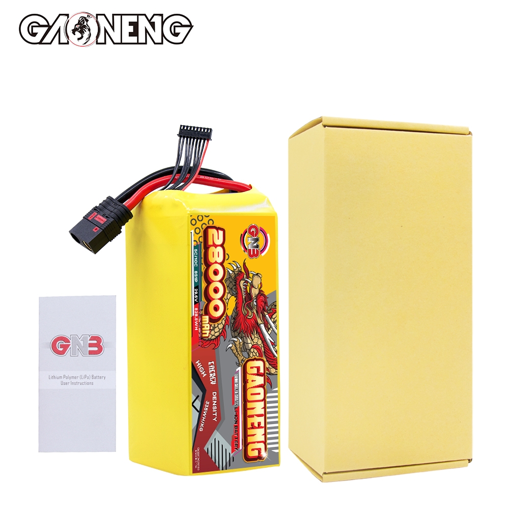GAONENG GNB 28000mah 8S 29.6V 5C QS8 Semi Solid State Li-ion Battery 335WH/kg
