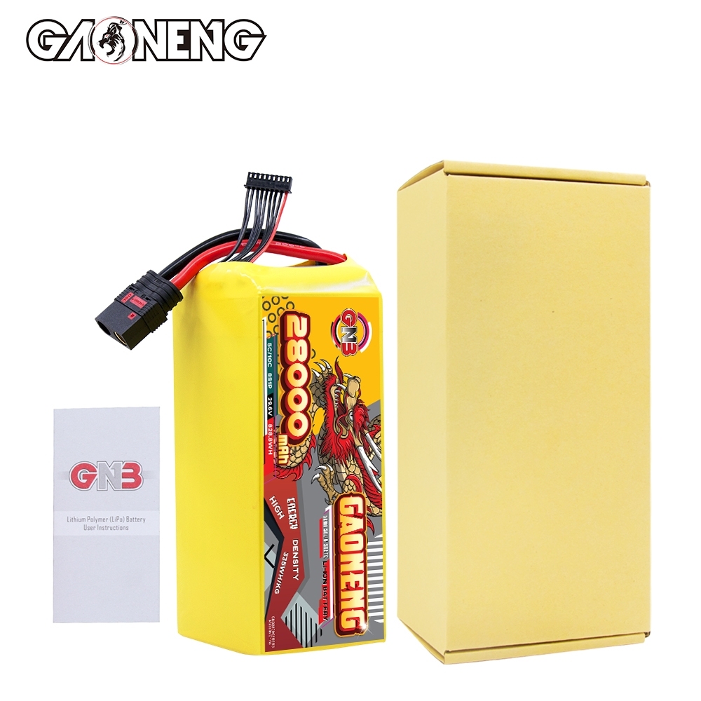 GAONENG GNB 28000mah 8S 29.6V 5C QS8 Semi Solid State Li-ion Battery 335WH/kg