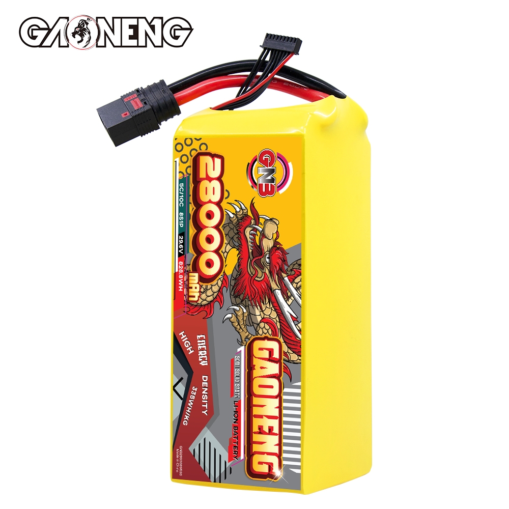 GAONENG GNB 28000mah 8S 29.6V 5C QS8 Semi Solid State Li-ion Battery 335WH/kg