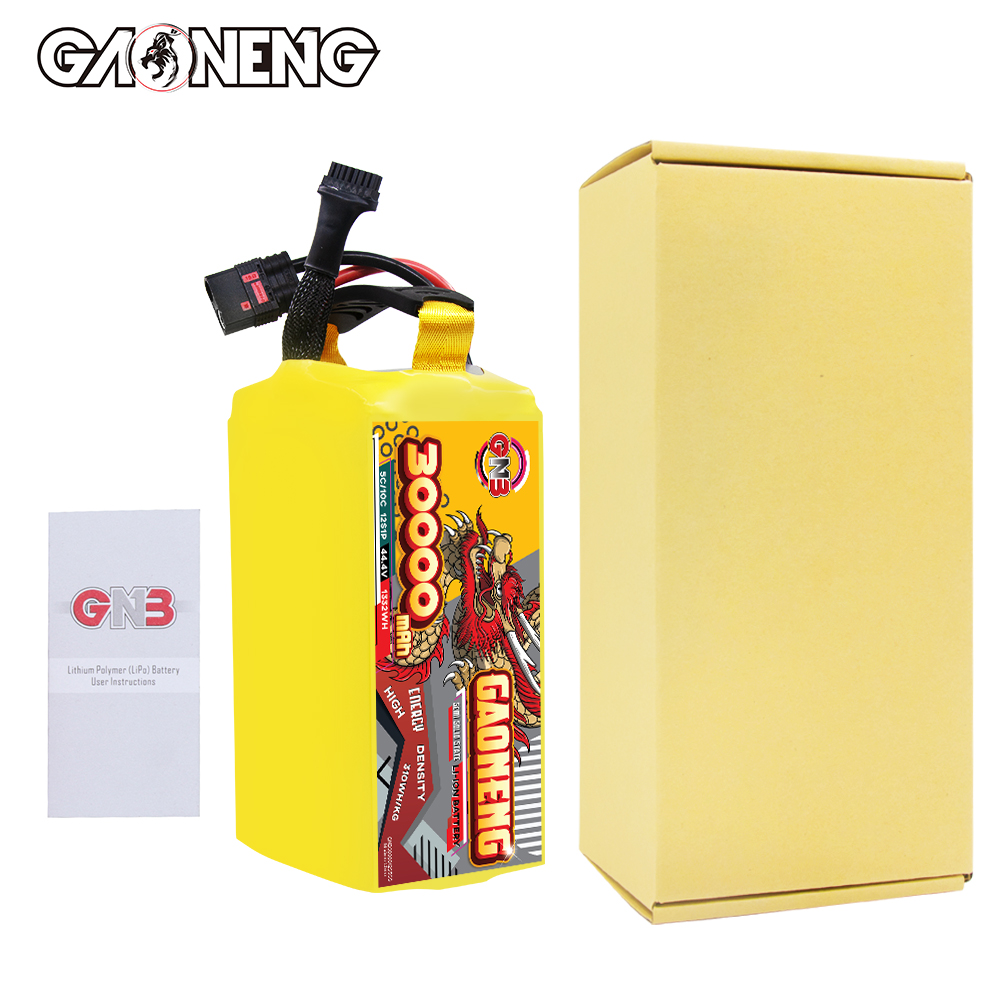 GAONENG GNB 30000mah 12S 44.4V 5C QS8 Semi Solid State Li-ion Battery 310WH/kg