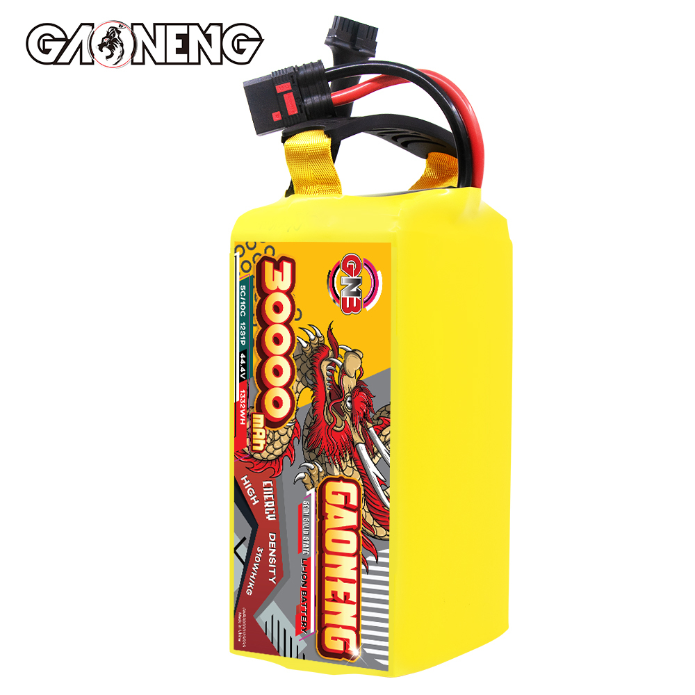 GAONENG GNB 30000mah 12S 44.4V 5C QS8 Semi Solid State Li-ion Battery 310WH/kg