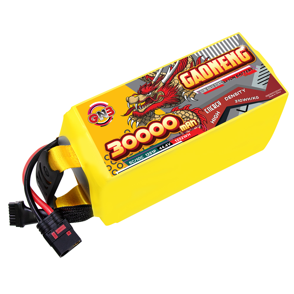 GAONENG GNB 30000mah 12S 44.4V 5C QS8 Semi Solid State Li-ion Battery 310WH/kg