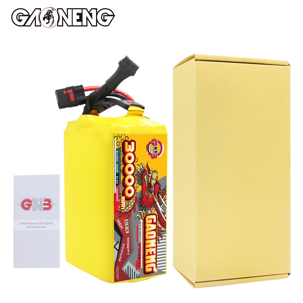 GAONENG GNB 30000mah 14S 51.8V 5C QS8 Semi Solid State Li-ion Battery 310WH/kg