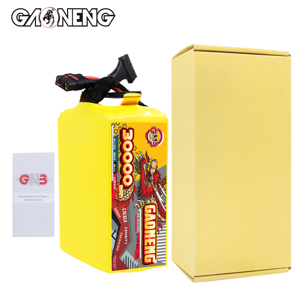 GAONENG GNB 30000mah 16S 59.2V 5C QS8 Semi Solid State Li-ion Battery 310WH/kg