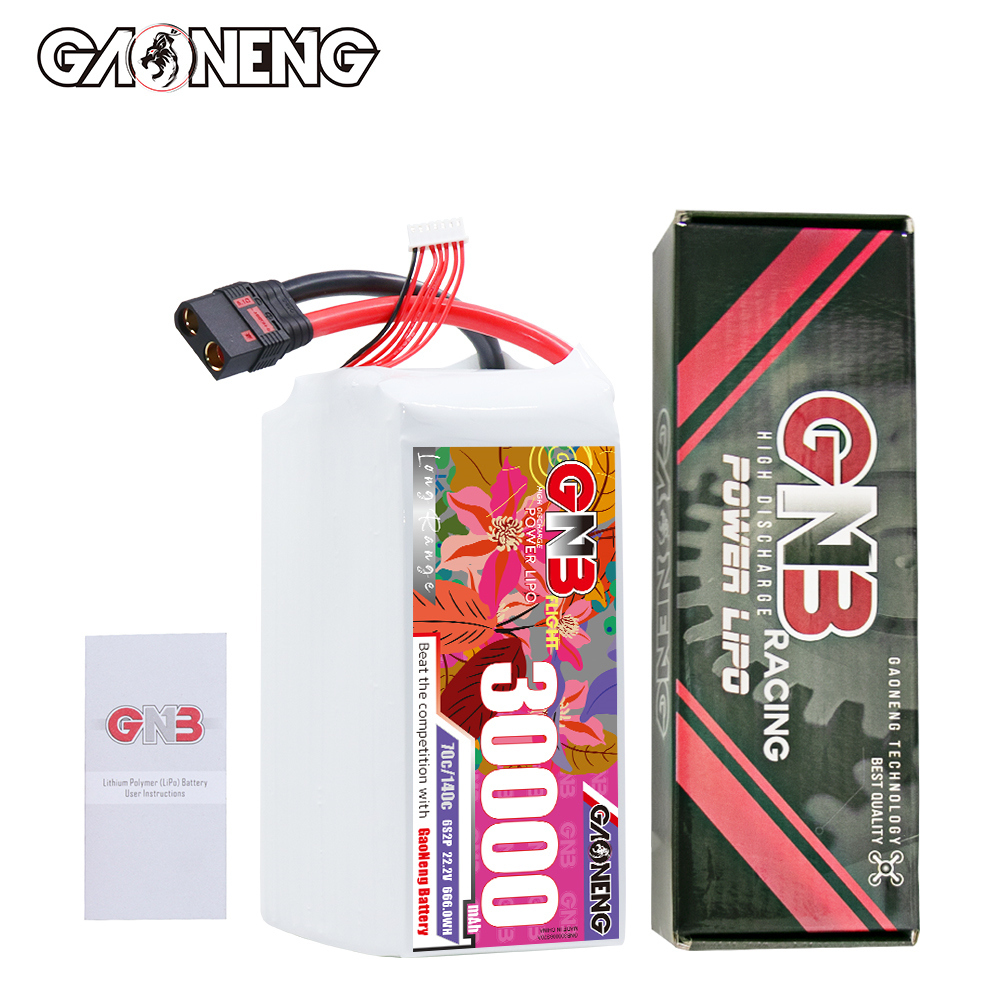 GAONENG GNB 6S2P 22.2V 30000mAh 70C RC LiPo Battery QS8