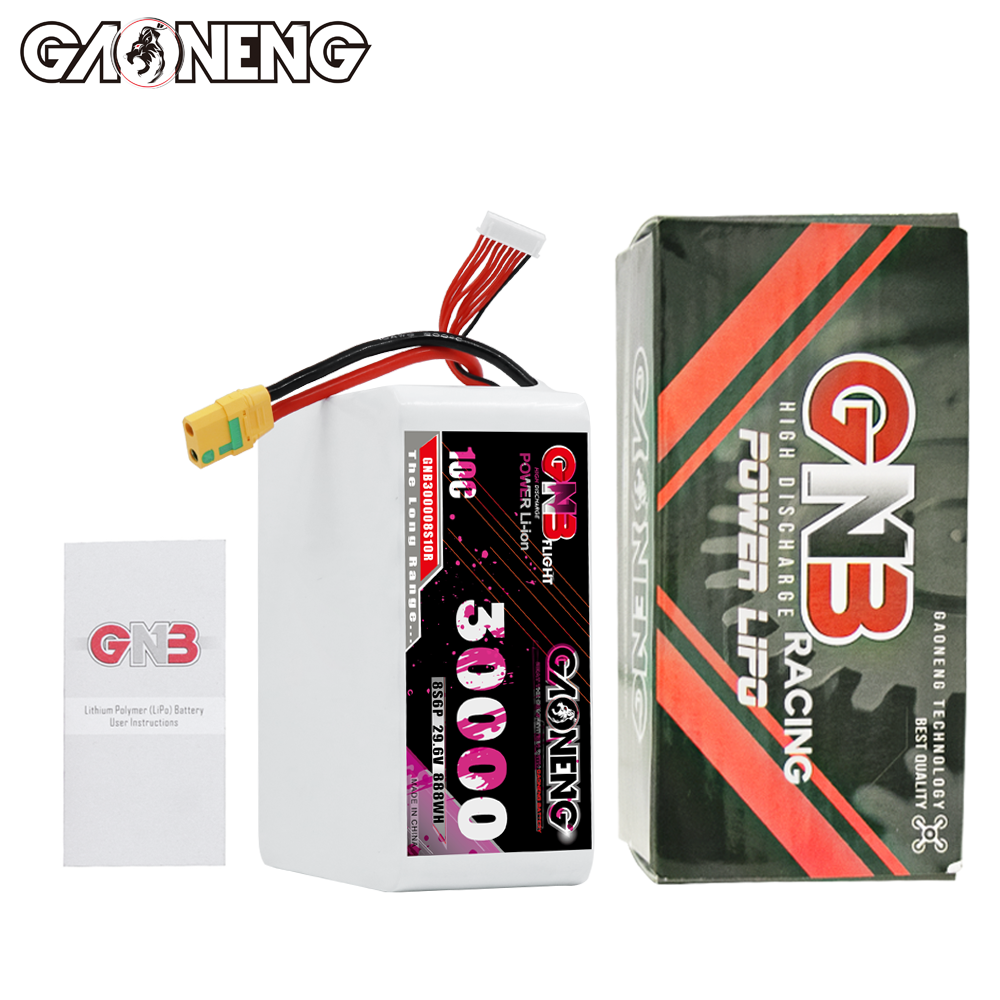 GAONENG GNB 8S 29.6V 30000mah 10C XT60 Li-ion Battery 