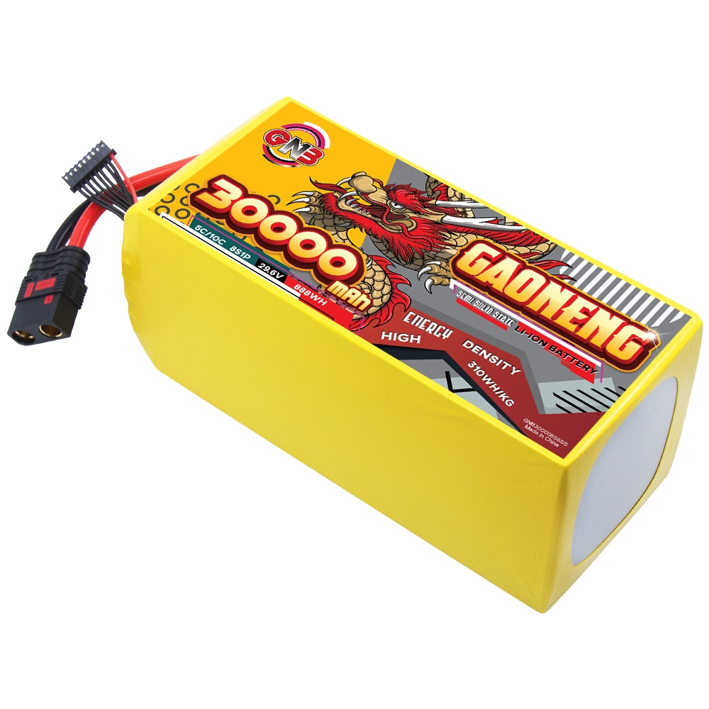 GAONENG GNB 30000mah 8S 29.6V 5C QS8 Semi Solid State Li-ion Battery 310WH/kg