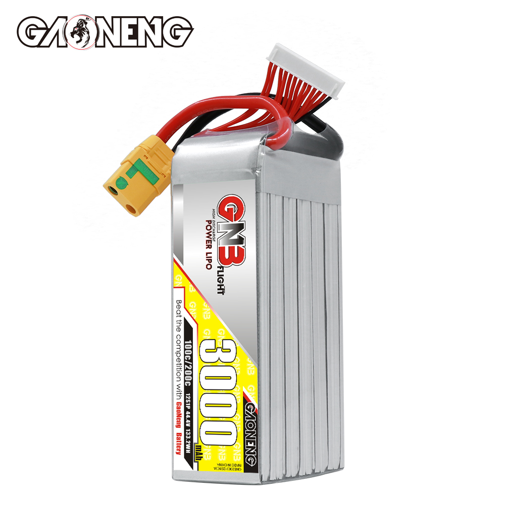 GAONENG GNB 12S 44.4V 3000mAh 100C LiPo Battery XT90S