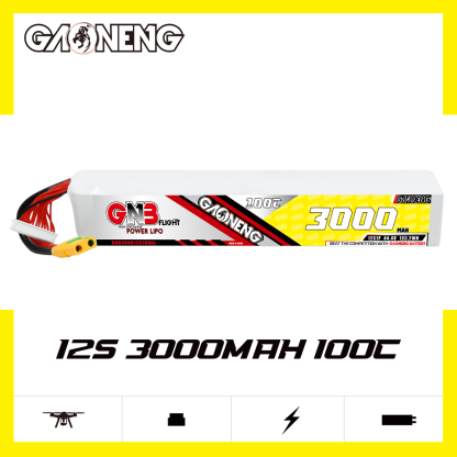 GAONENG GNB 12S 44.4V 3000mAh 120C LiPo Battery XT90S