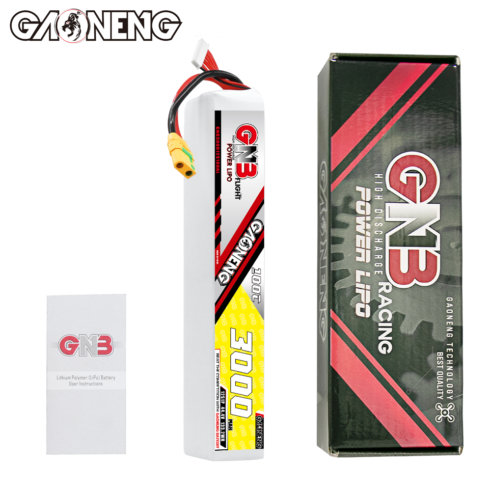 GAONENG GNB 12S 44.4V 3000mAh 120C LiPo Battery XT90S