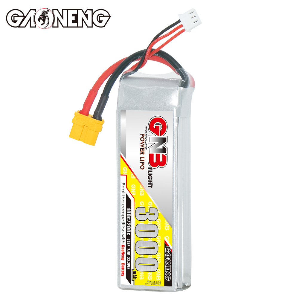 GAONENG GNB 2S 7.4V 3000mAh 100C LiPo Battery XT60