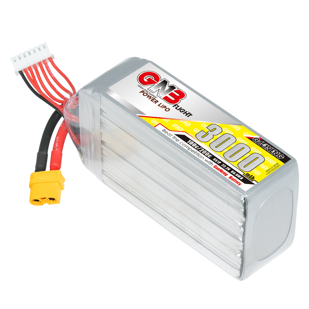 GAONENG GNB 6S 22.2V 3000mAh 100C XT60 LiPo Battery RC Boat Car Drone