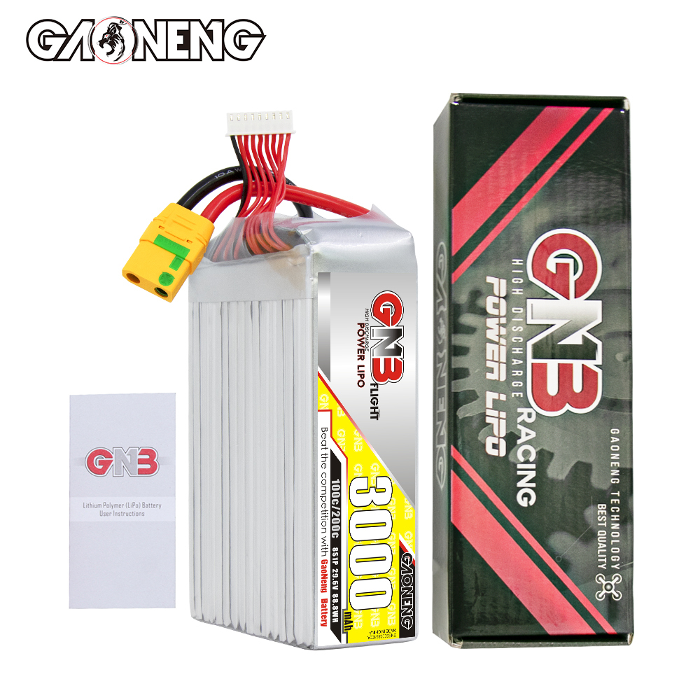 GAONENG GNB 8S 29.6V 3000mAh 100C LiPo Battery XT90