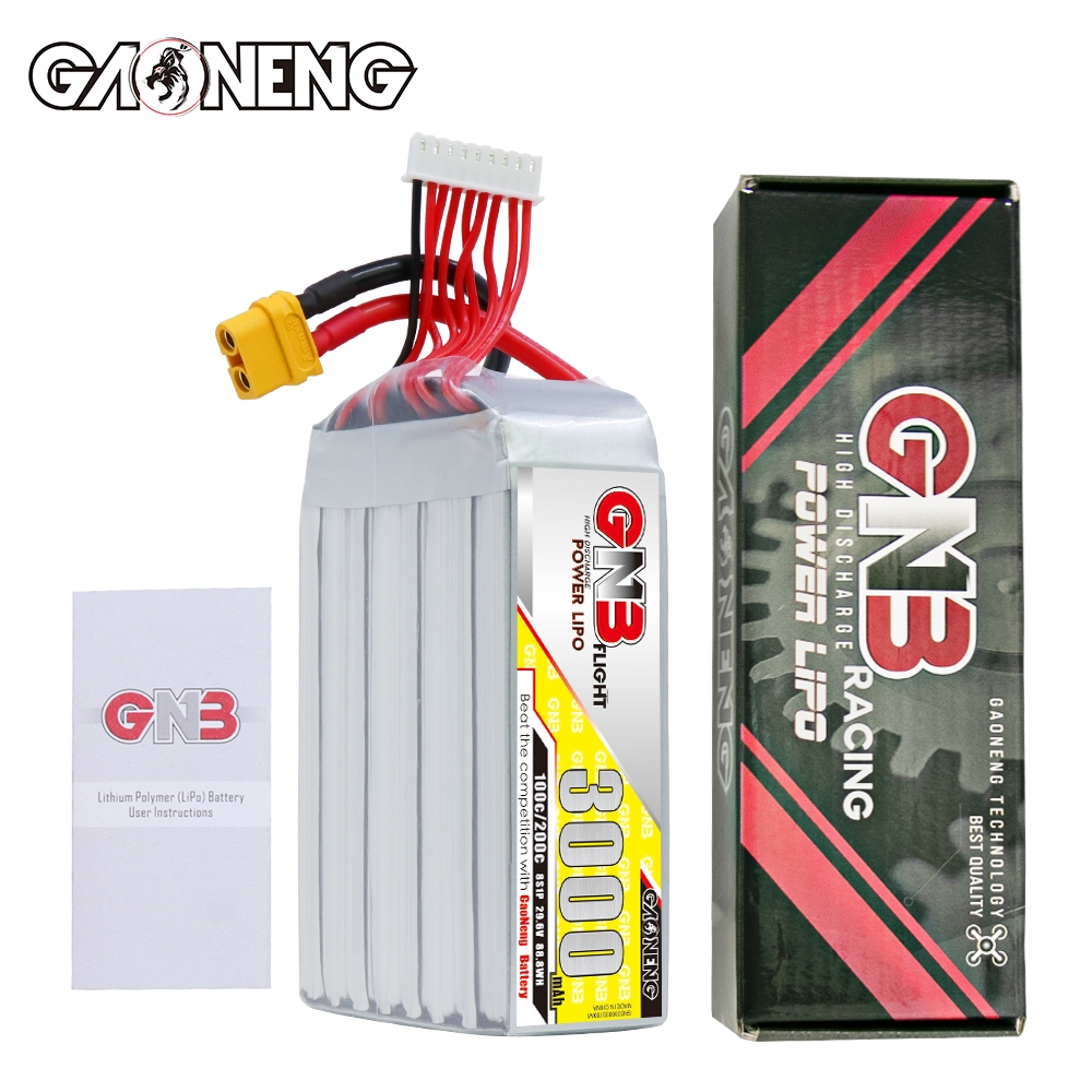 GAONENG GNB 8S 29.6V 3000mAh 100C LiPo Battery XT60