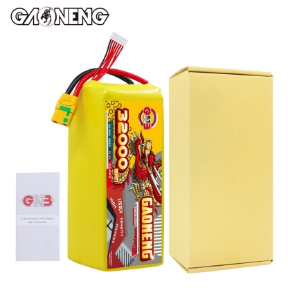 GAONENG GNB 32000mah 6S 22.2V 5C XT90S Semi Solid State Li-ion Battery 350WH/kg