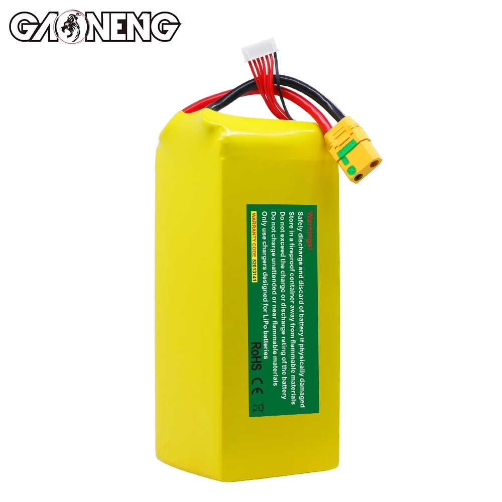 GAONENG GNB 32000mah 6S 22.2V 5C XT90S Semi Solid State Li-ion Battery 350WH/kg