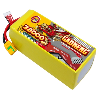 GAONENG GNB 32000mah 6S 22.2V 5C XT90S Semi Solid State Li-ion Battery 350WH/kg