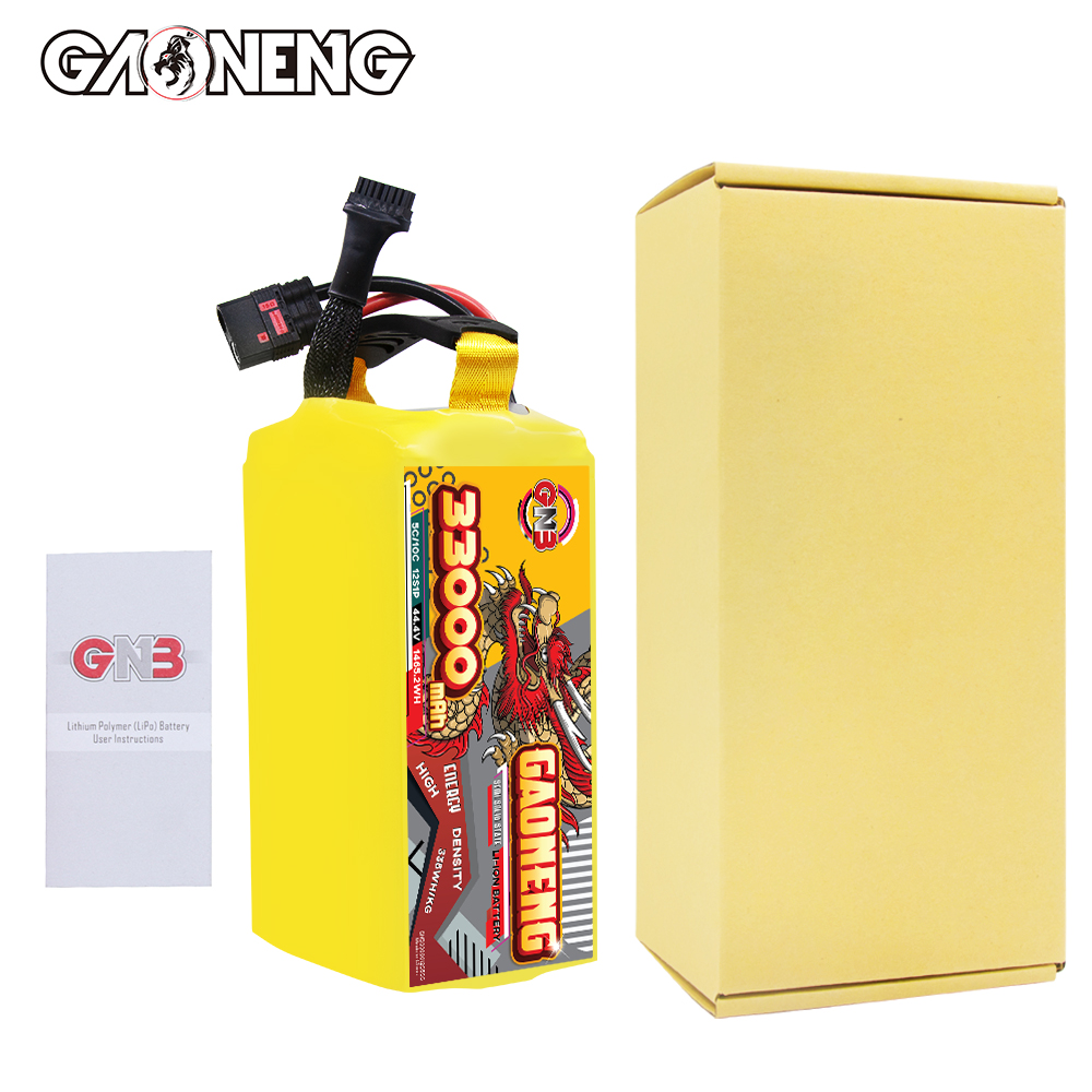 GAONENG GNB 33000mah 12S 44.4V 5C QS8 Semi Solid State Li-ion Battery 335WH/kg
