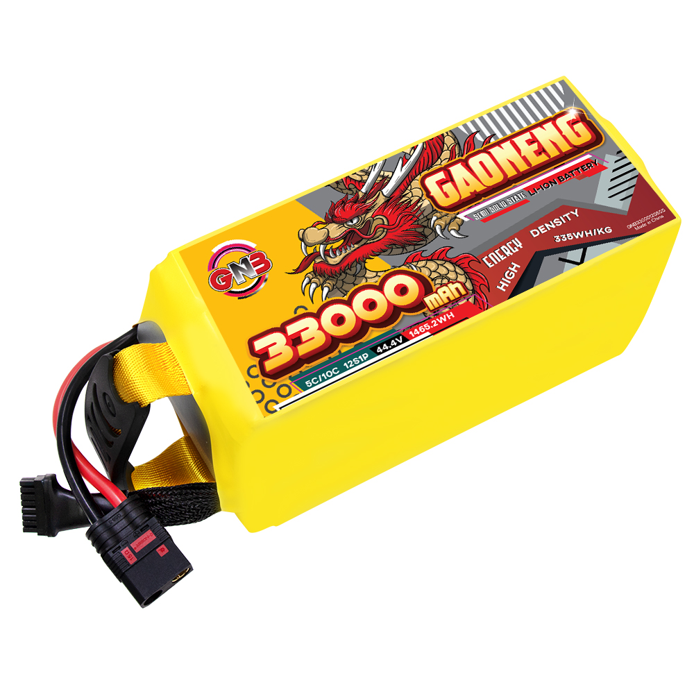 GAONENG GNB 33000mah 12S 44.4V 5C QS8 Semi Solid State Li-ion Battery 335WH/kg