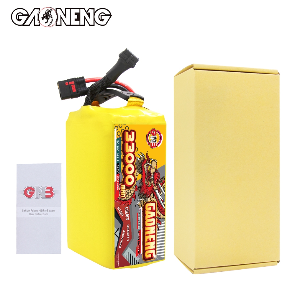 GAONENG GNB 33000mah 14S 51.8V 5C QS8 Semi Solid State Li-ion Battery 335WH/kg