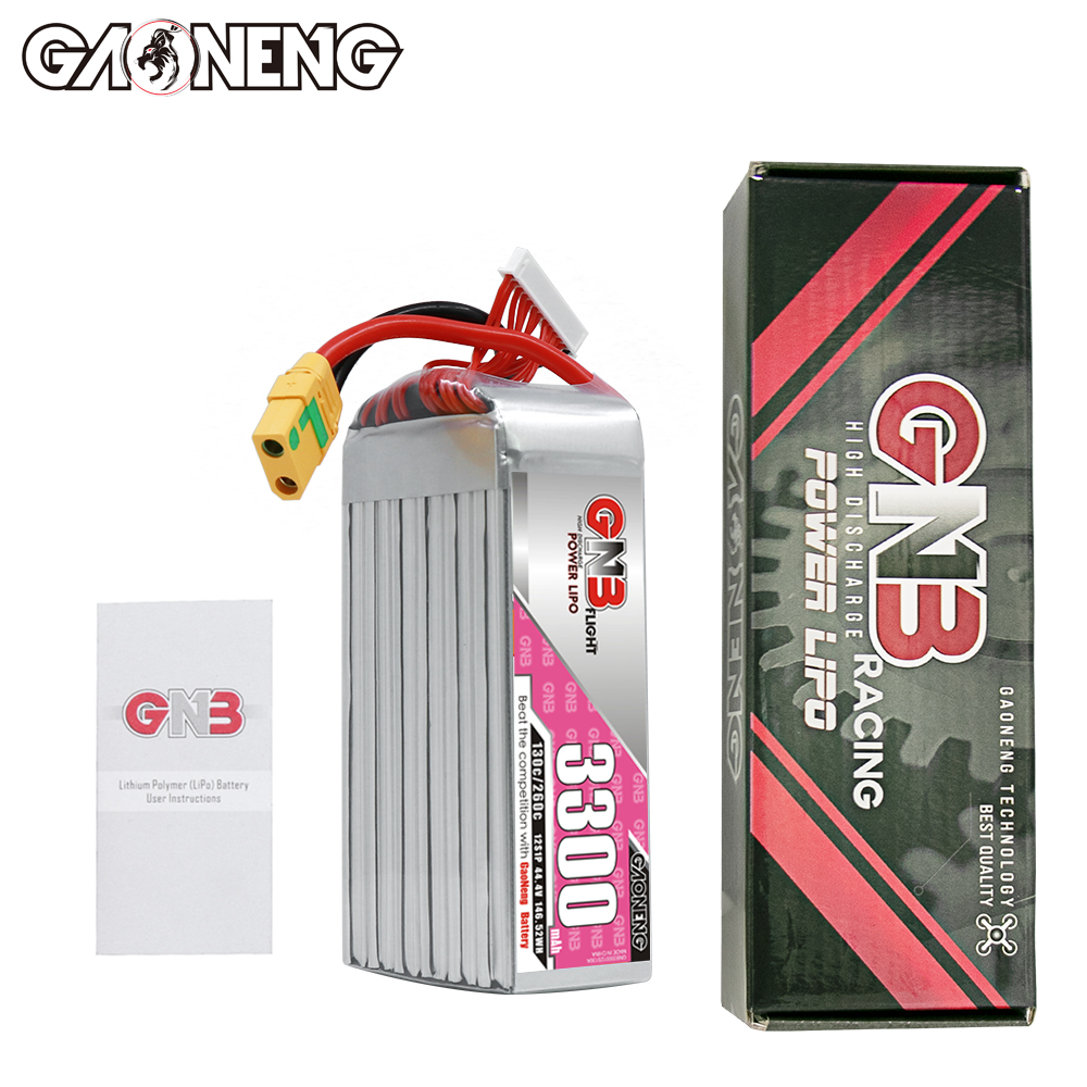 GAONENG GNB 12S 44.4V 3300mAh 130C LiPo Battery XT90S