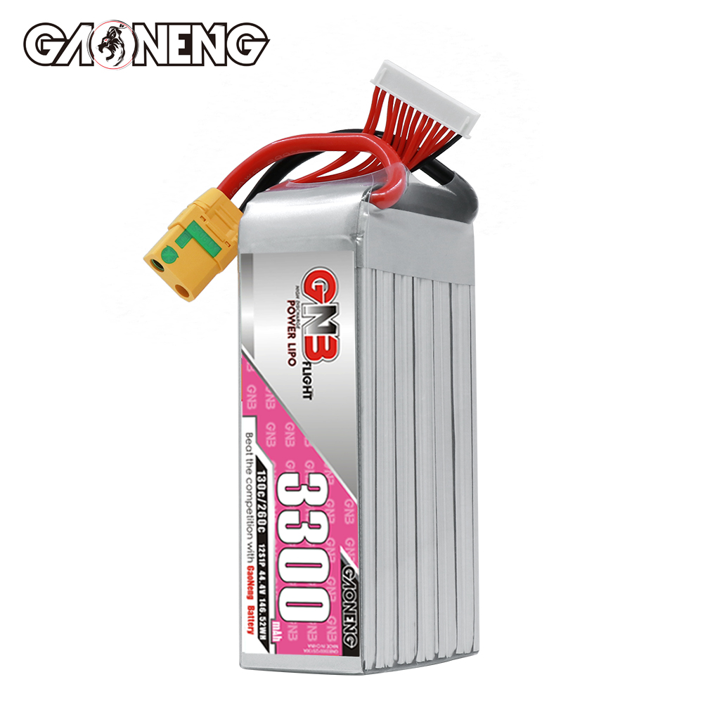 GAONENG GNB 12S 44.4V 3300mAh 130C LiPo Battery XT90S