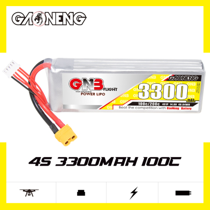 GAONENG GNB 4S 14.8V 3300mah 100C LiPo Battery XT60