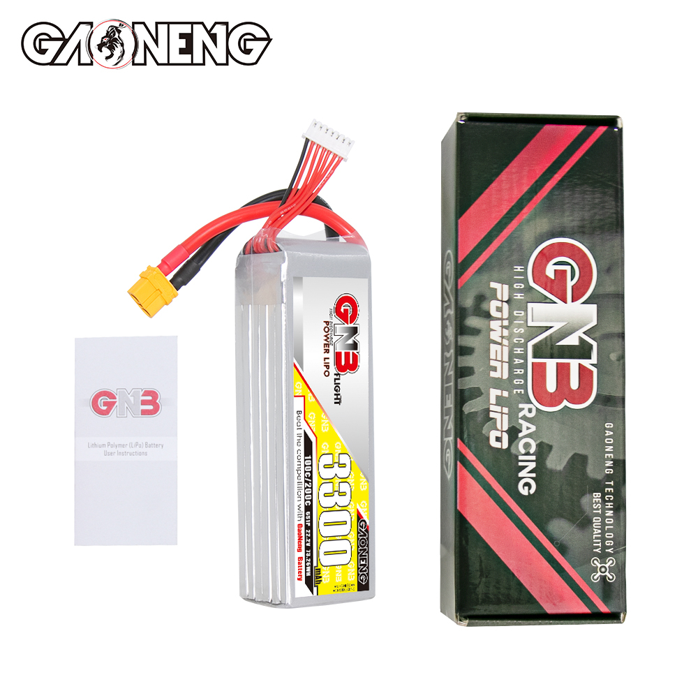 GAONENG GNB 6S 22.2V 3300mAh 100C LiPo Battery XT60