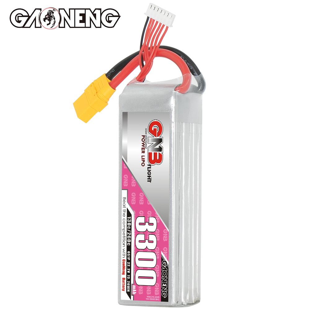GAONENG GNB 6S 22.2V 3300mAh 130C LiPo Battery XT90