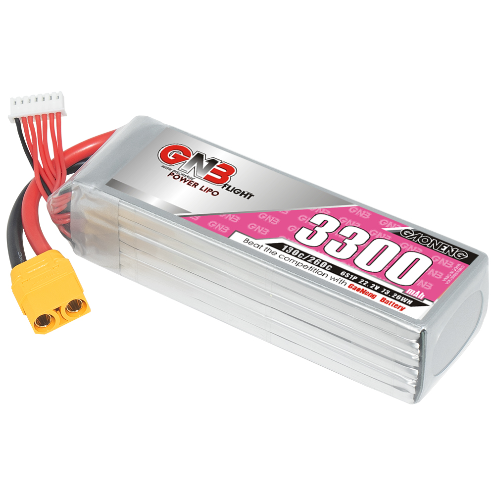 GAONENG GNB 6S 22.2V 3300mAh 130C LiPo Battery XT90