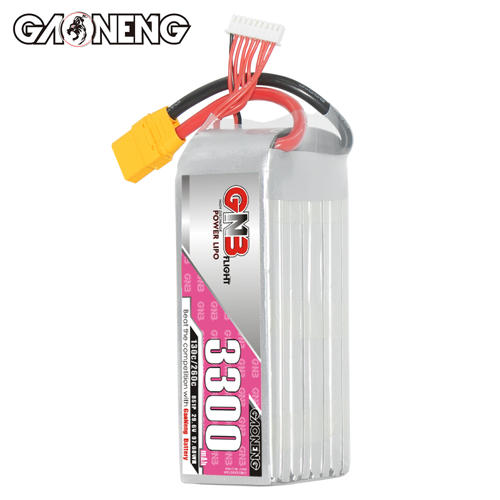 GAONENG GNB 8S 29.6V 3300mAh 130C LiPo Battery XT90