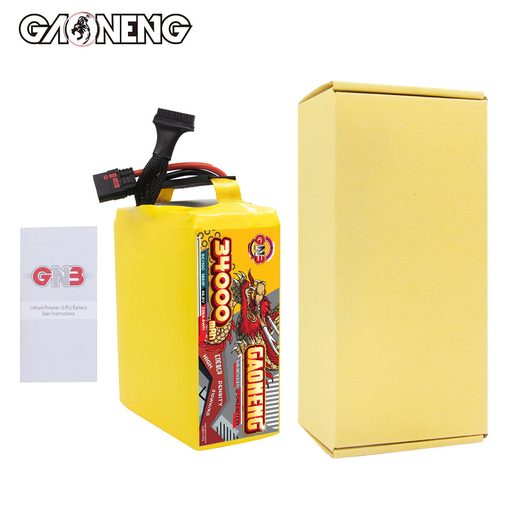 GAONENG GNB 34000mah 18S 66.6V 5C QS8 Semi Solid State Li-ion Battery 310WH/kg