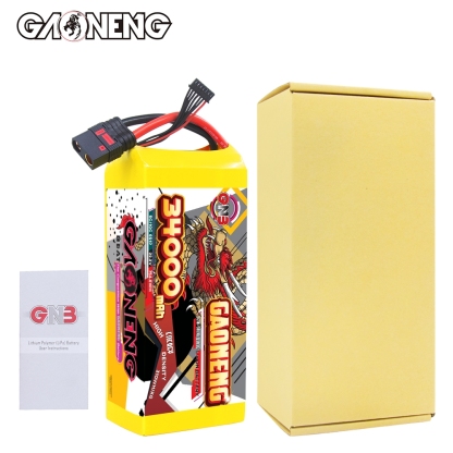 GAONENG GNB 34000mah 6S 22.2V 5C QS8 Semi Solid State Li-ion Battery 310WH/kg 