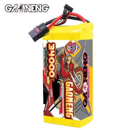 GAONENG GNB 34000mah 6S 22.2V 5C QS8 Semi Solid State Li-ion Battery 310WH/kg 
