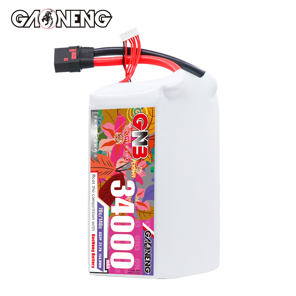 GAONENG GNB 6S2P 22.2V 34000mAh 70C RC LiPo Battery QS8